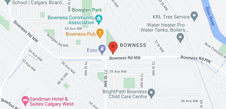 map of 7728 Bowness Road NW